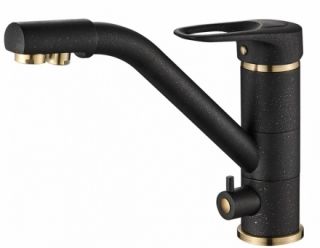 Смеситель для кухни ZORG Steel Hammer SH 321 BLACK BR